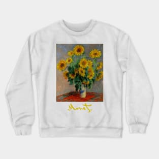 Sunflowers by Claude Monet Crewneck Sweatshirt